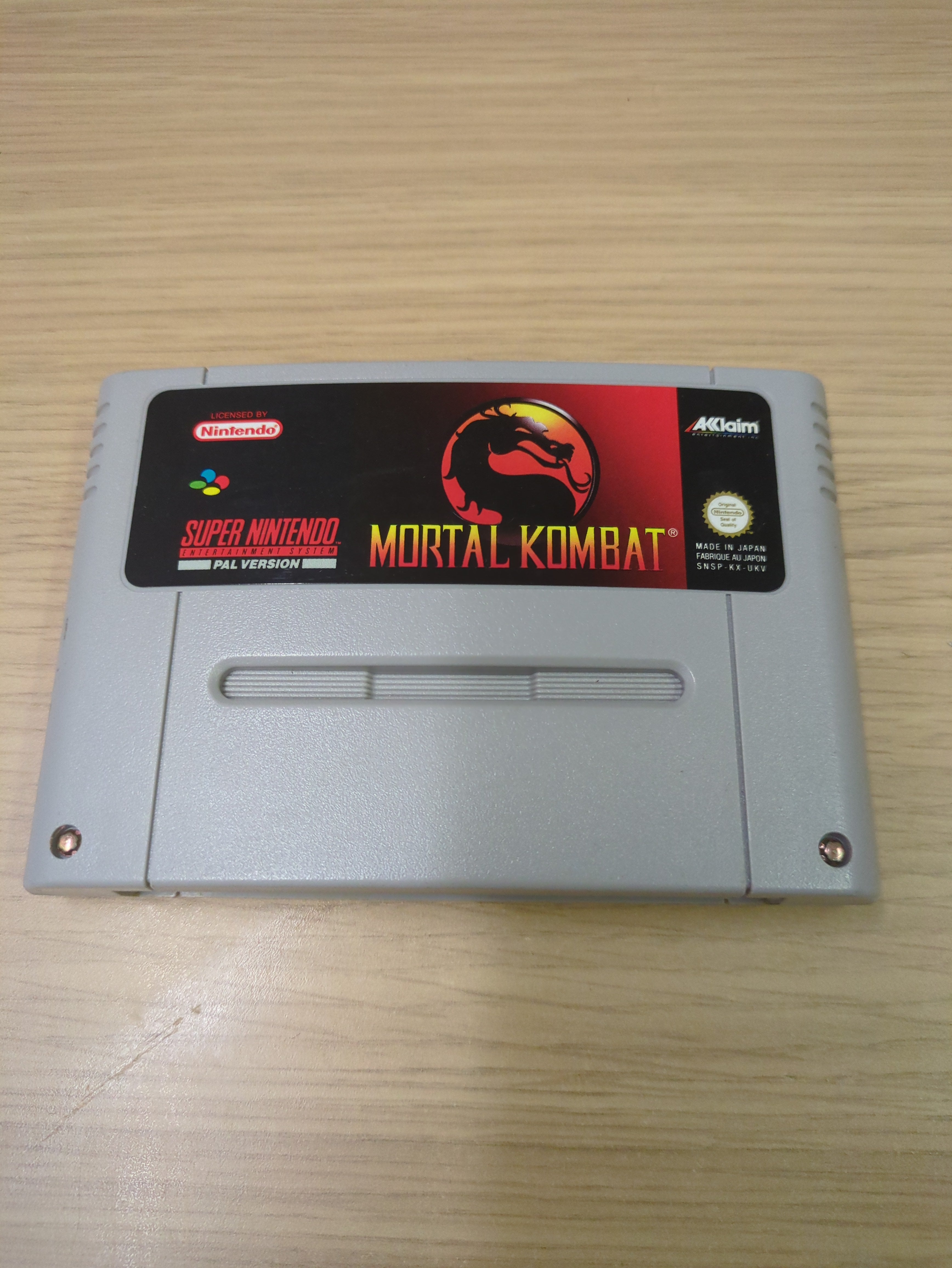 Mortal Kombat Super Nintendo SNES game Cart Only Mortal Kombat Super Nintendo SNES game Cart Only